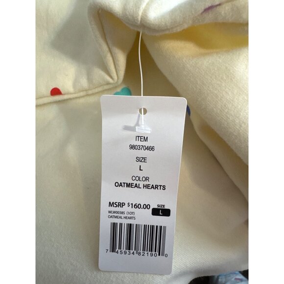 Wildfox Oatmeal Hearts Sweatshirt size large new $160 - Picture 4 of 6